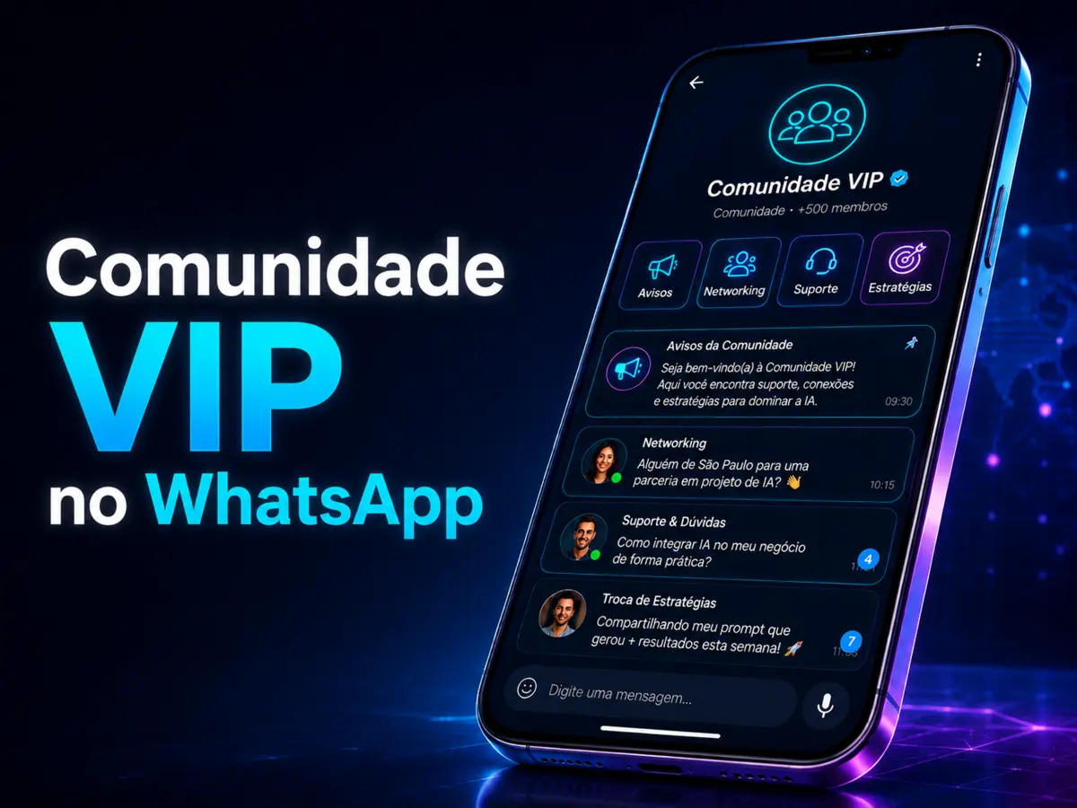 Comunidade VIP no WhatsApp